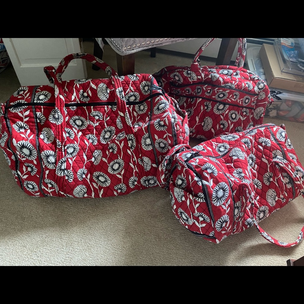 Vera Bradley Weekender and duffel set